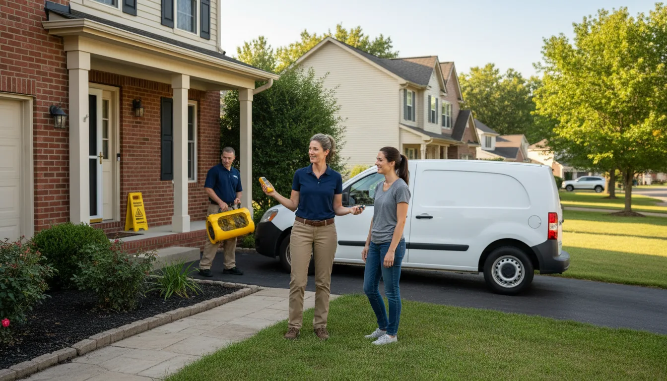 Residential water damage restoration in Rowe, VA